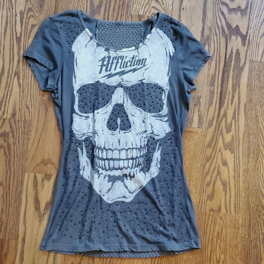 Affliction studded graphic